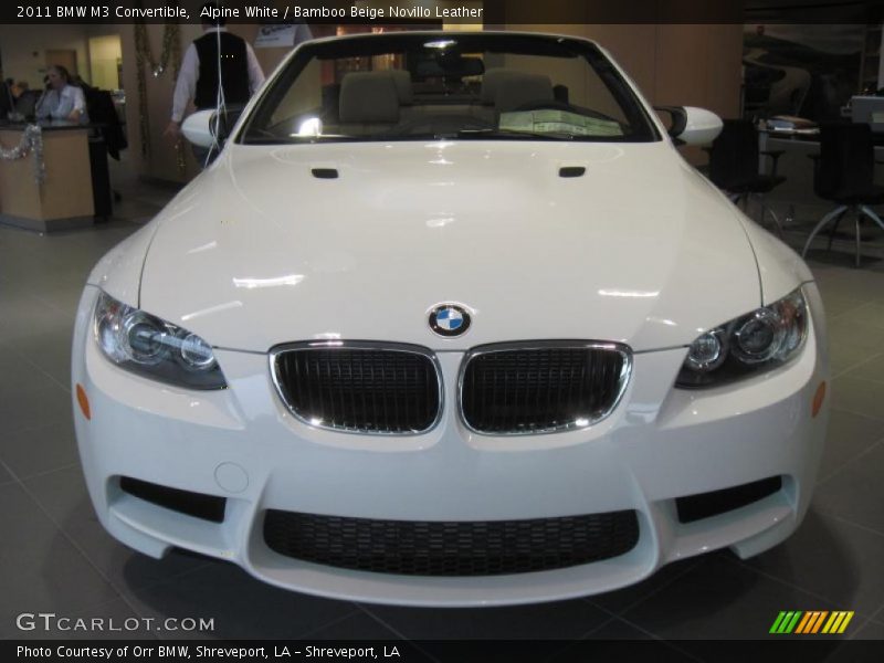 Alpine White / Bamboo Beige Novillo Leather 2011 BMW M3 Convertible