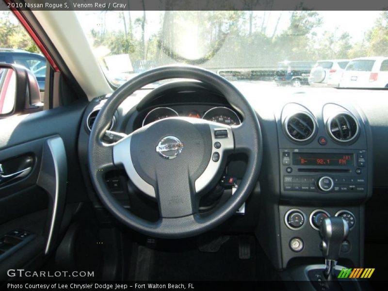 Venom Red / Gray 2010 Nissan Rogue S
