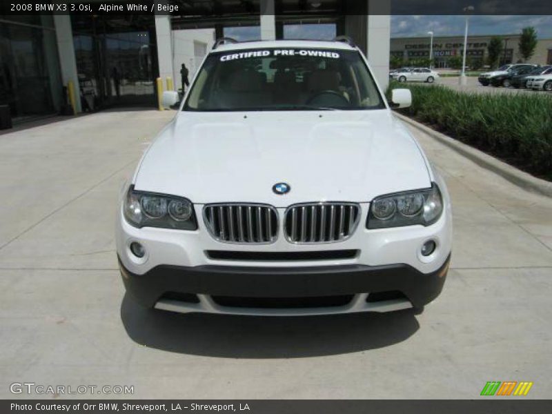 Alpine White / Beige 2008 BMW X3 3.0si