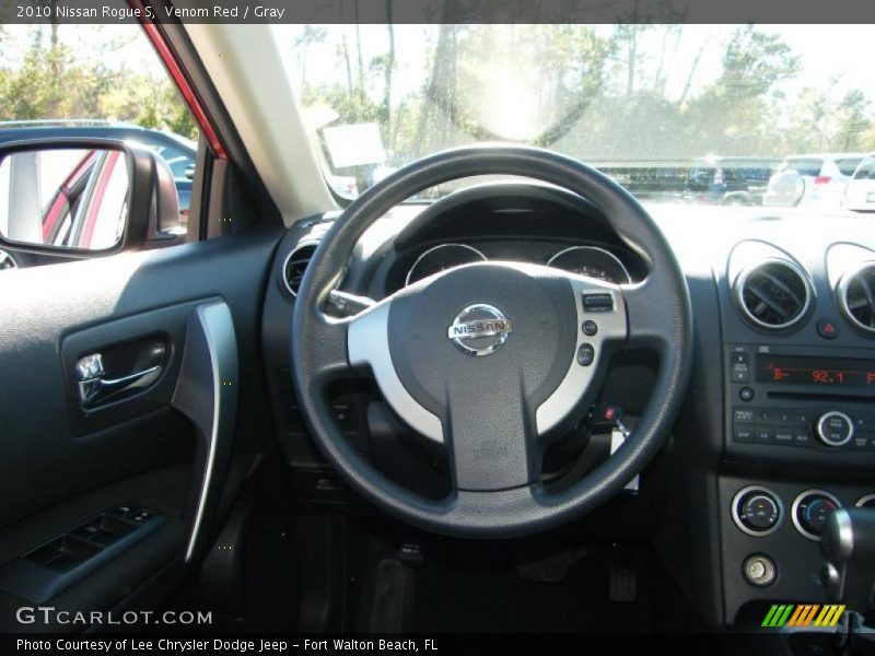 Venom Red / Gray 2010 Nissan Rogue S