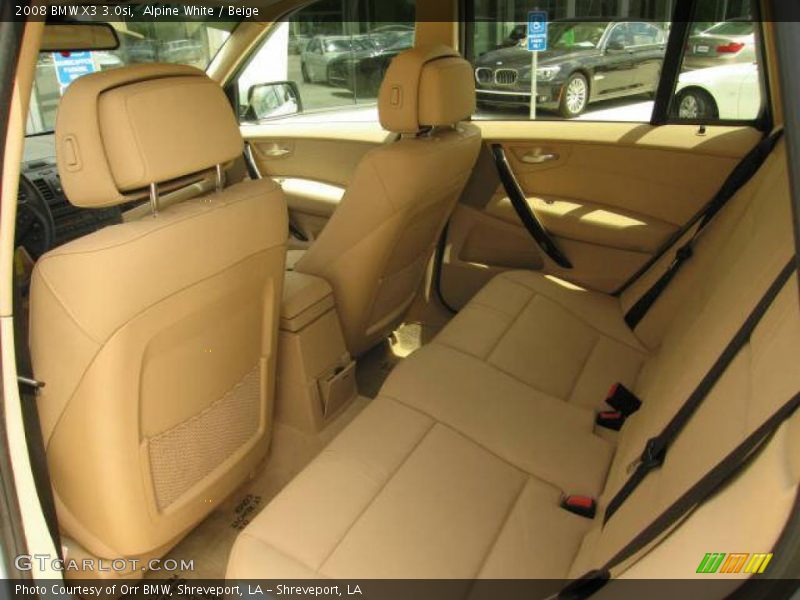 Alpine White / Beige 2008 BMW X3 3.0si