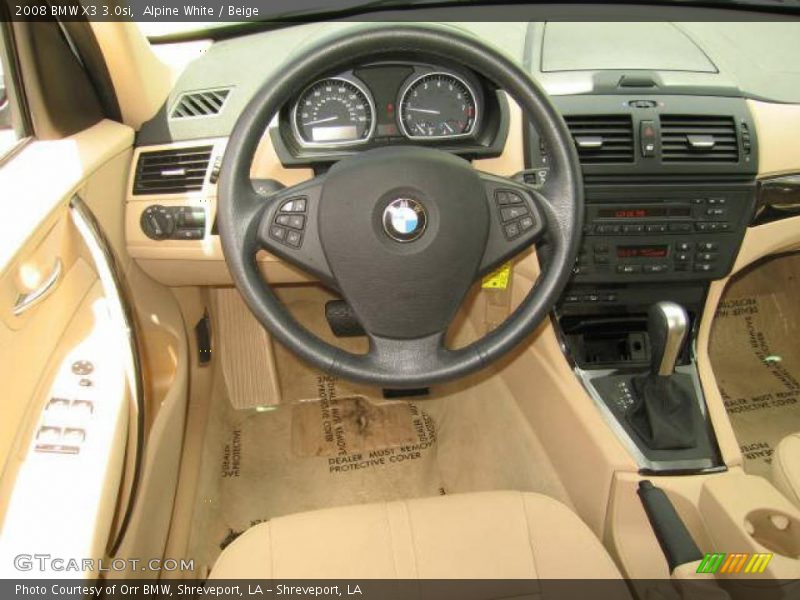 Alpine White / Beige 2008 BMW X3 3.0si