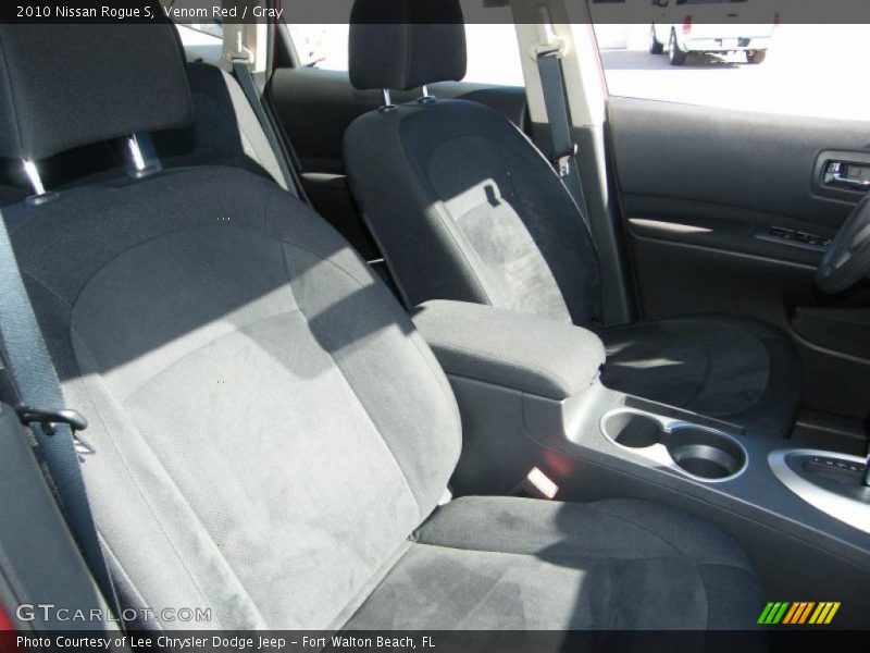 Venom Red / Gray 2010 Nissan Rogue S