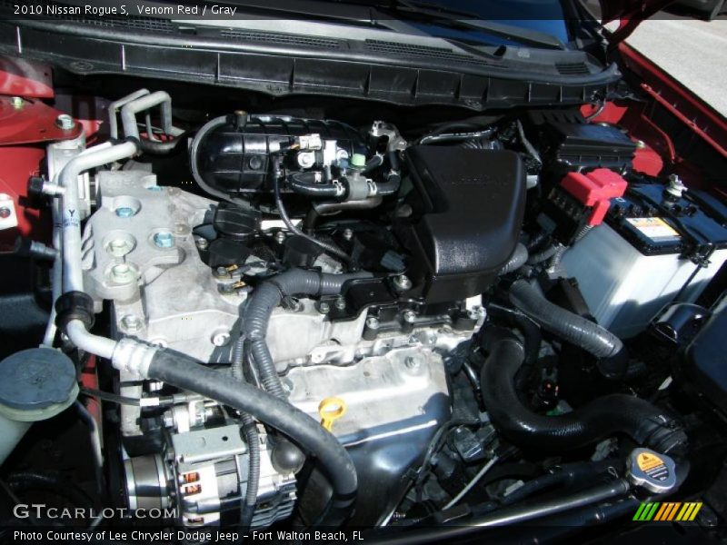 Venom Red / Gray 2010 Nissan Rogue S