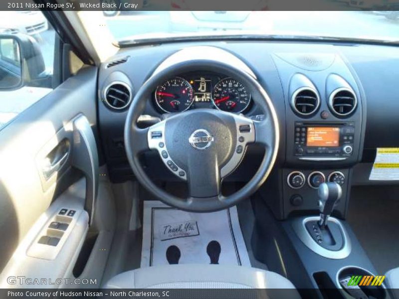 Wicked Black / Gray 2011 Nissan Rogue SV