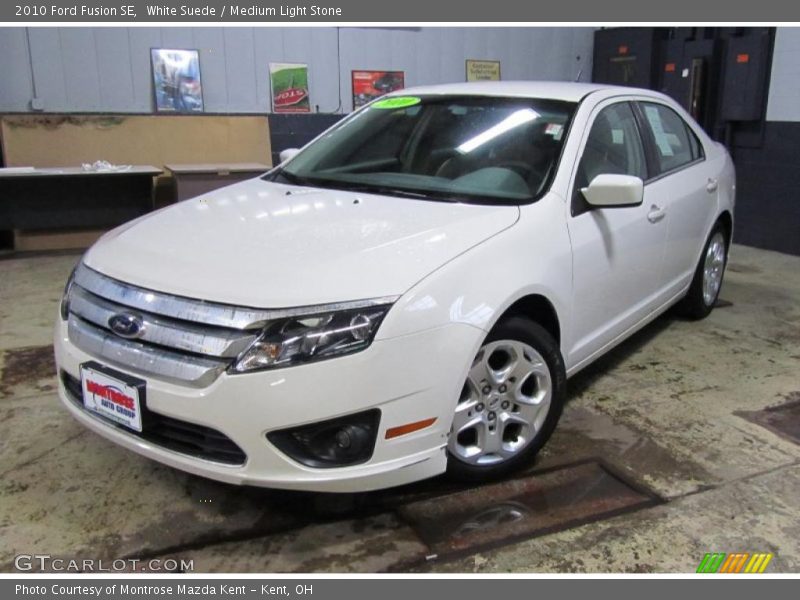 White Suede / Medium Light Stone 2010 Ford Fusion SE
