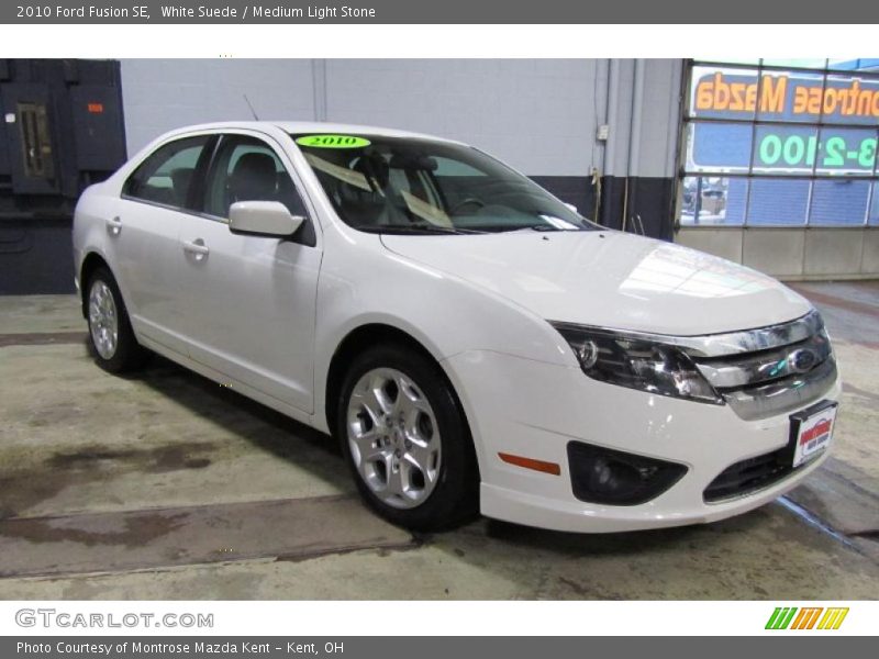 White Suede / Medium Light Stone 2010 Ford Fusion SE