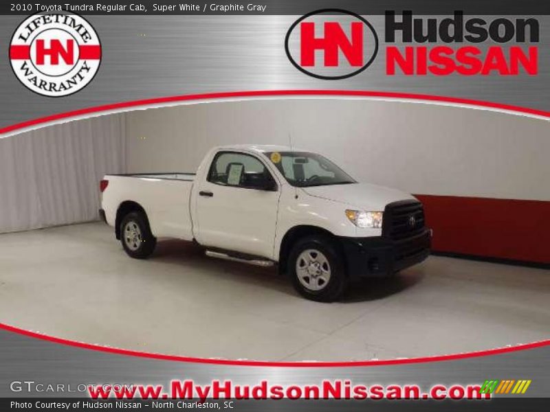 Super White / Graphite Gray 2010 Toyota Tundra Regular Cab