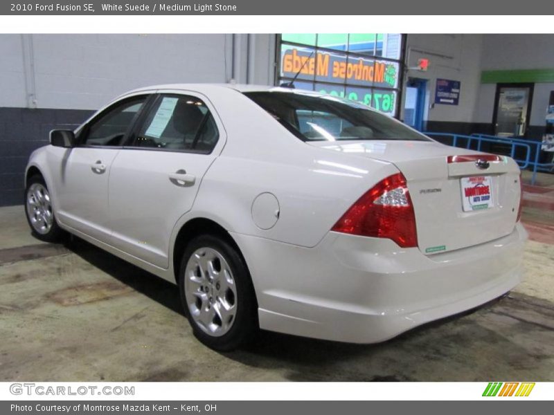 White Suede / Medium Light Stone 2010 Ford Fusion SE