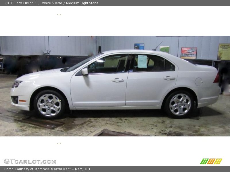 White Suede / Medium Light Stone 2010 Ford Fusion SE