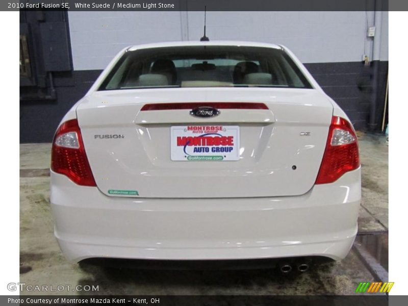 White Suede / Medium Light Stone 2010 Ford Fusion SE