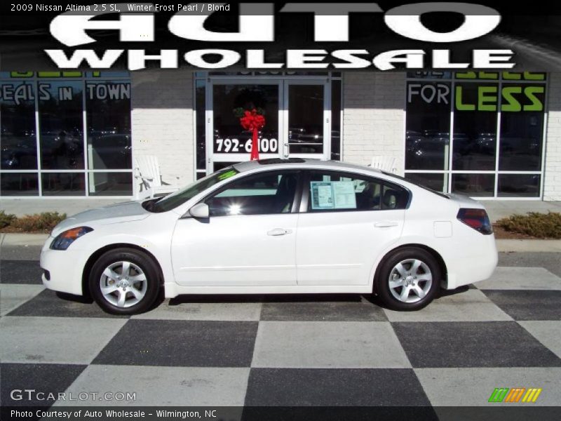 Winter Frost Pearl / Blond 2009 Nissan Altima 2.5 SL