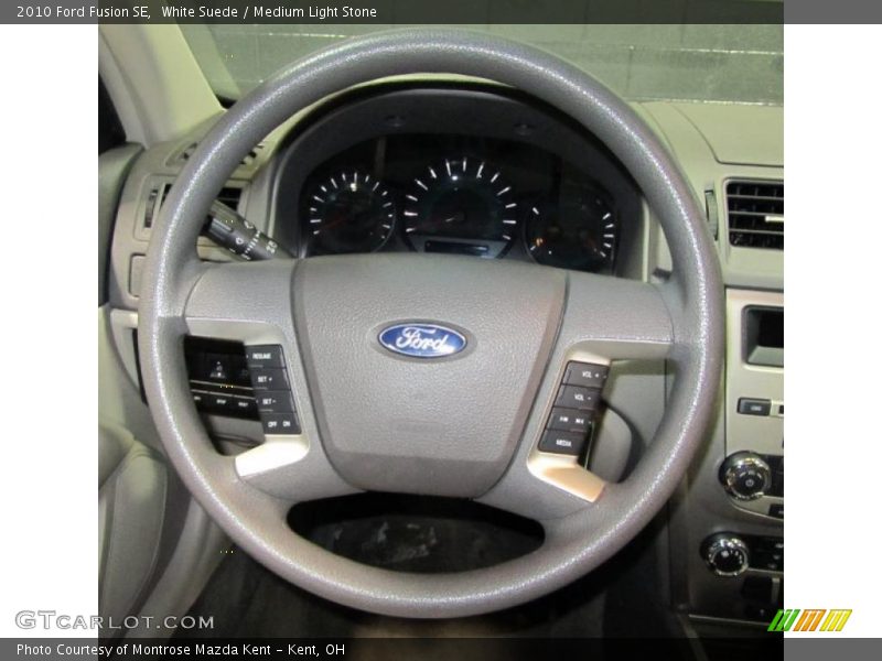 White Suede / Medium Light Stone 2010 Ford Fusion SE