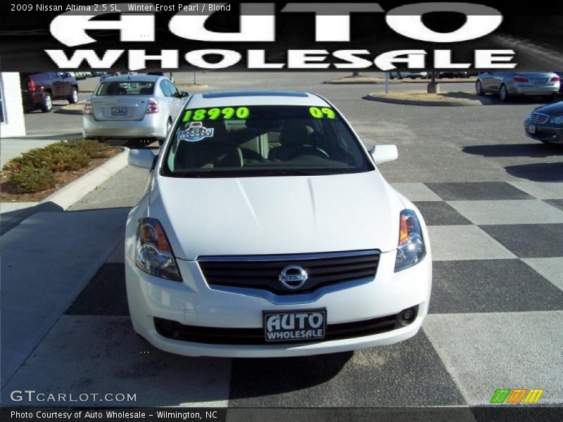 Winter Frost Pearl / Blond 2009 Nissan Altima 2.5 SL