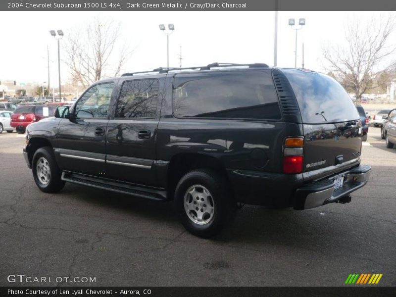 Dark Green Metallic / Gray/Dark Charcoal 2004 Chevrolet Suburban 1500 LS 4x4