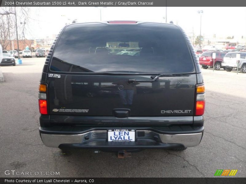 Dark Green Metallic / Gray/Dark Charcoal 2004 Chevrolet Suburban 1500 LS 4x4