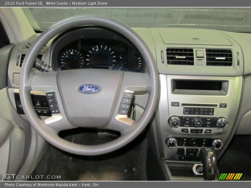 White Suede / Medium Light Stone 2010 Ford Fusion SE