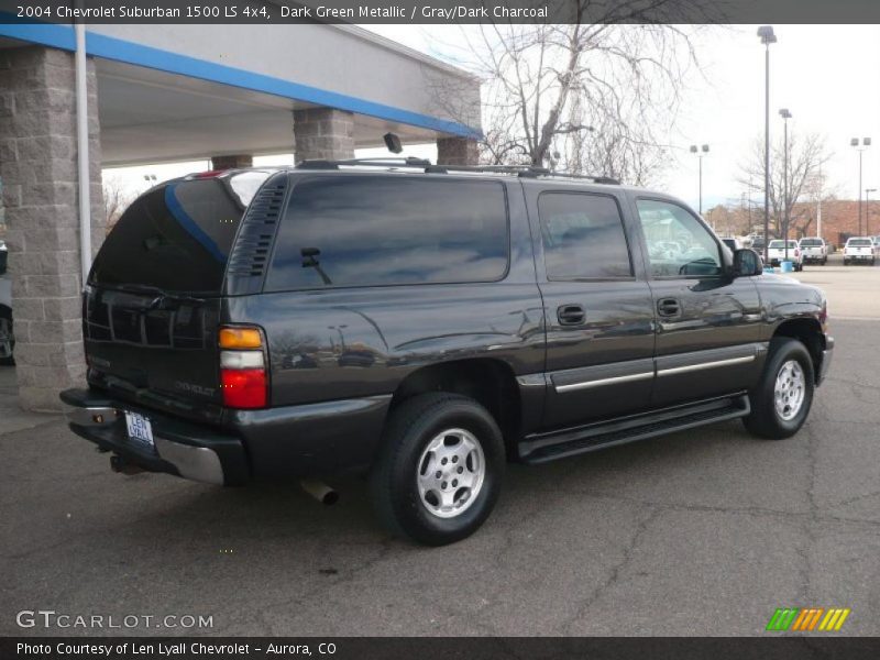 Dark Green Metallic / Gray/Dark Charcoal 2004 Chevrolet Suburban 1500 LS 4x4
