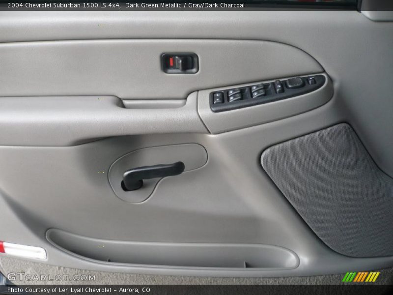 Dark Green Metallic / Gray/Dark Charcoal 2004 Chevrolet Suburban 1500 LS 4x4