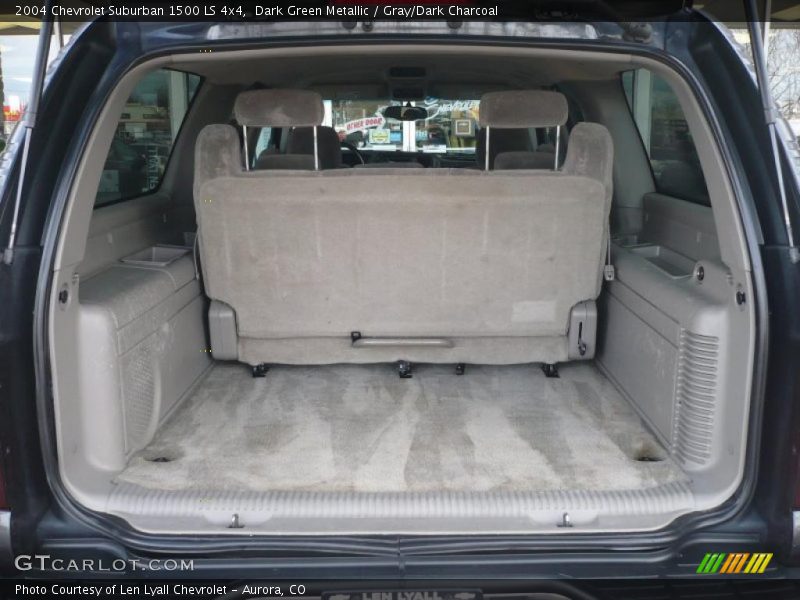 Dark Green Metallic / Gray/Dark Charcoal 2004 Chevrolet Suburban 1500 LS 4x4