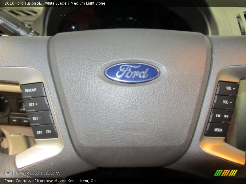 White Suede / Medium Light Stone 2010 Ford Fusion SE