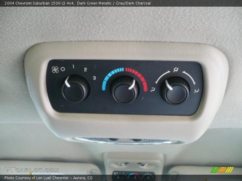Dark Green Metallic / Gray/Dark Charcoal 2004 Chevrolet Suburban 1500 LS 4x4