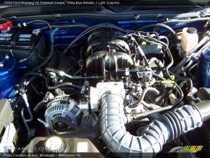 Vista Blue Metallic / Light Graphite 2009 Ford Mustang V6 Premium Coupe