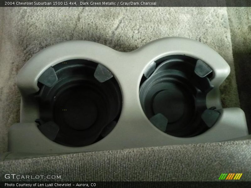 Dark Green Metallic / Gray/Dark Charcoal 2004 Chevrolet Suburban 1500 LS 4x4