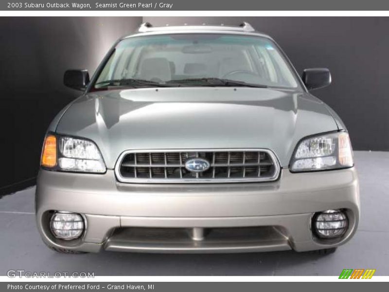 Seamist Green Pearl / Gray 2003 Subaru Outback Wagon