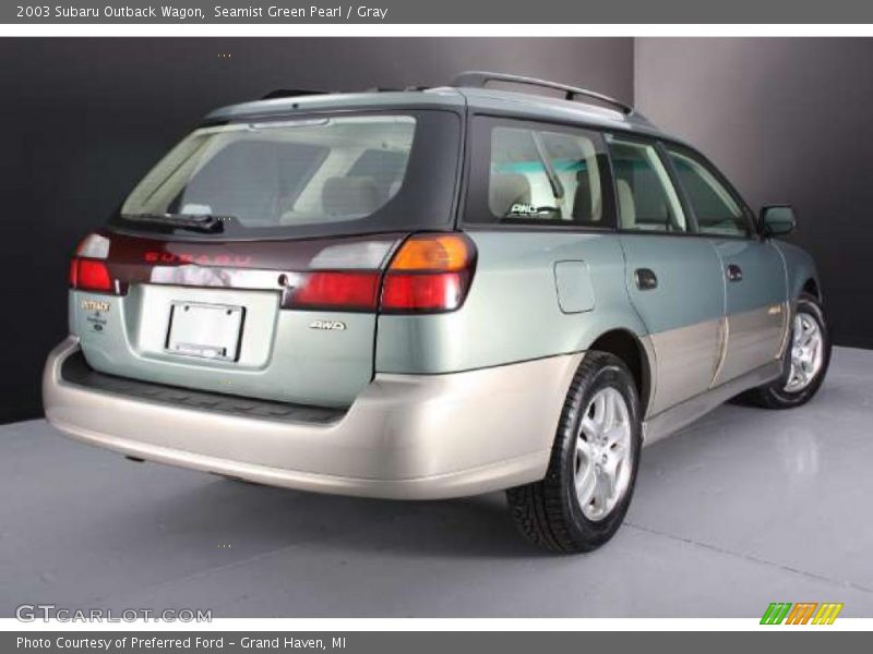 Seamist Green Pearl / Gray 2003 Subaru Outback Wagon