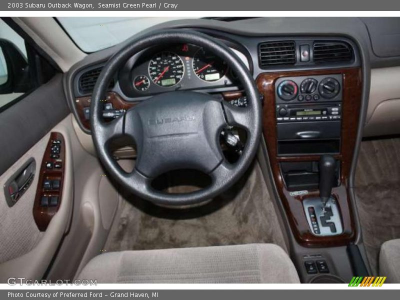 Seamist Green Pearl / Gray 2003 Subaru Outback Wagon