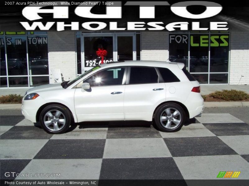 White Diamond Pearl / Taupe 2007 Acura RDX Technology