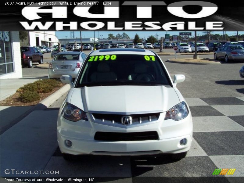 White Diamond Pearl / Taupe 2007 Acura RDX Technology