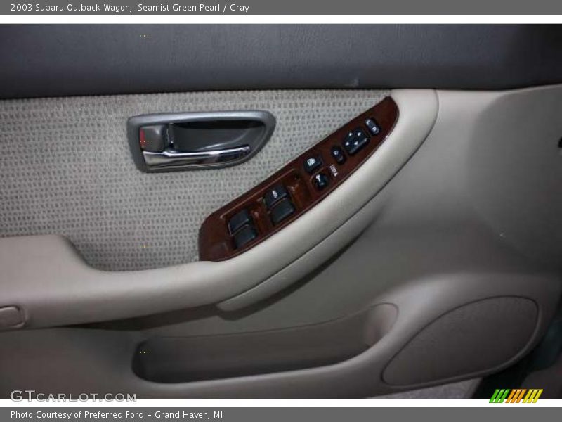 Seamist Green Pearl / Gray 2003 Subaru Outback Wagon