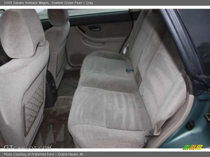 Seamist Green Pearl / Gray 2003 Subaru Outback Wagon
