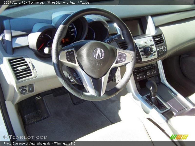 White Diamond Pearl / Taupe 2007 Acura RDX Technology