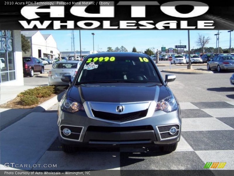 Polished Metal Metallic / Ebony 2010 Acura RDX Technology