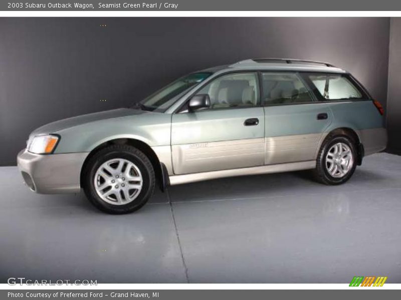 Seamist Green Pearl / Gray 2003 Subaru Outback Wagon