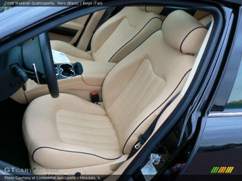 Nero (Black) / Beige (Tan) 2008 Maserati Quattroporte