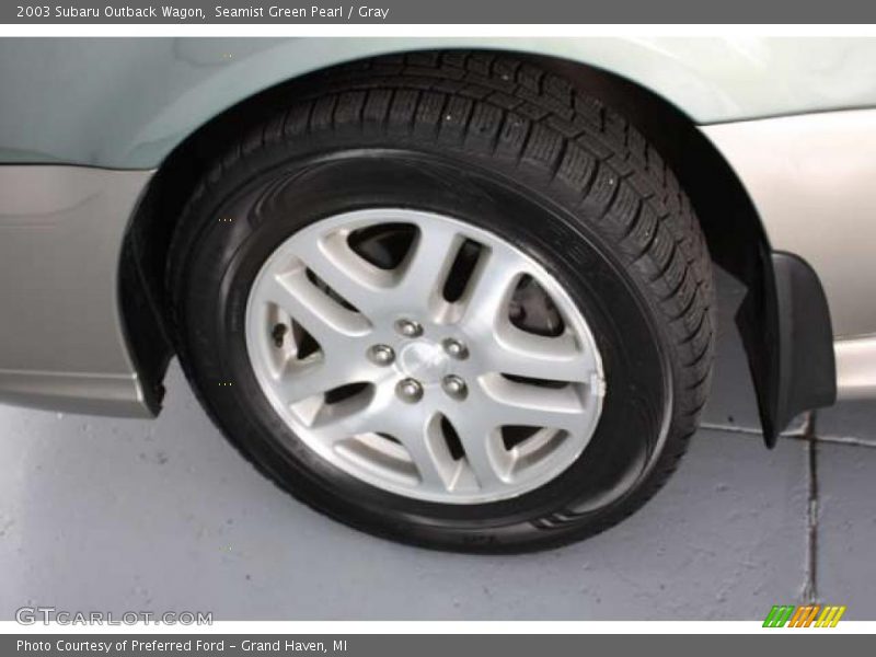 Seamist Green Pearl / Gray 2003 Subaru Outback Wagon
