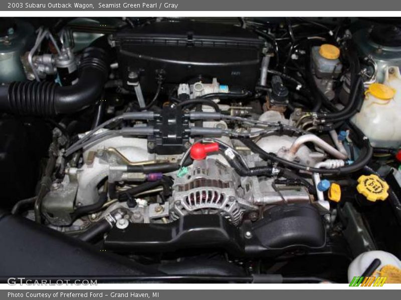 Seamist Green Pearl / Gray 2003 Subaru Outback Wagon