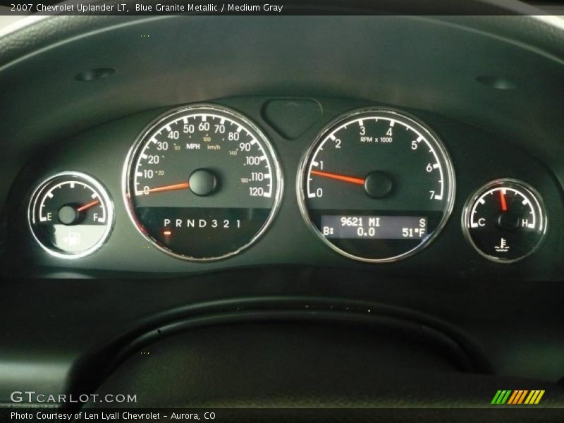 Blue Granite Metallic / Medium Gray 2007 Chevrolet Uplander LT