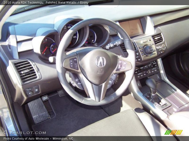 Polished Metal Metallic / Ebony 2010 Acura RDX Technology