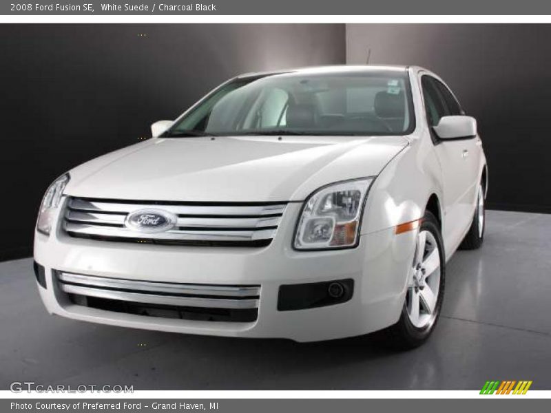 White Suede / Charcoal Black 2008 Ford Fusion SE