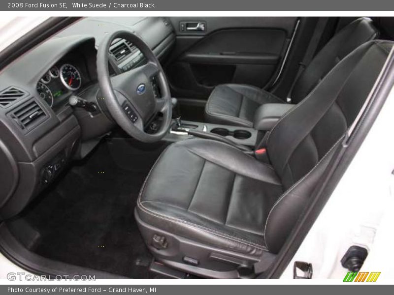 White Suede / Charcoal Black 2008 Ford Fusion SE