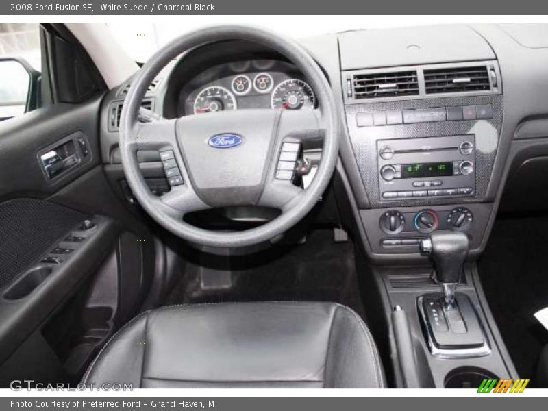 White Suede / Charcoal Black 2008 Ford Fusion SE