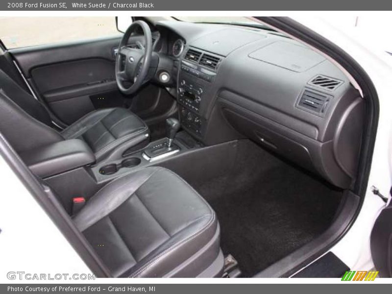 White Suede / Charcoal Black 2008 Ford Fusion SE
