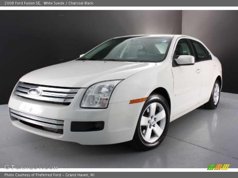 White Suede / Charcoal Black 2008 Ford Fusion SE