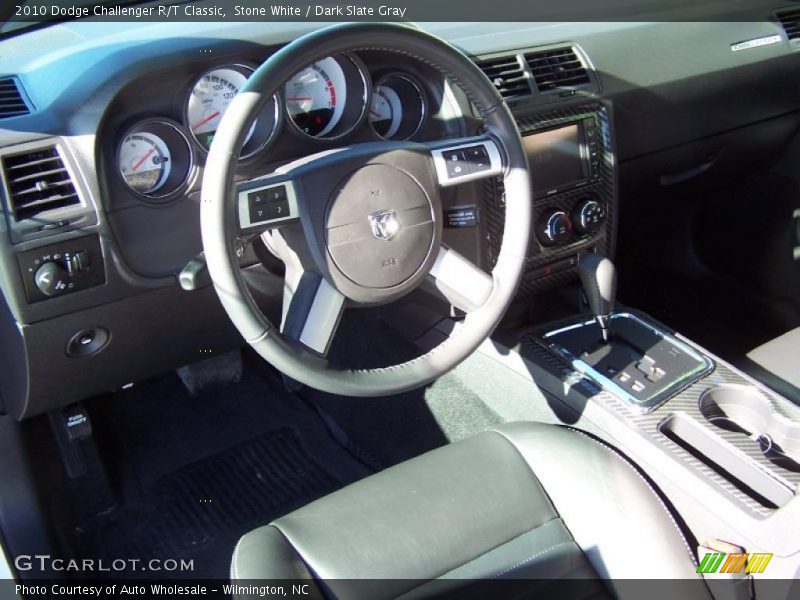 Stone White / Dark Slate Gray 2010 Dodge Challenger R/T Classic
