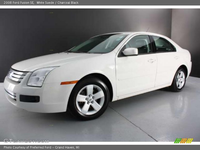 White Suede / Charcoal Black 2008 Ford Fusion SE